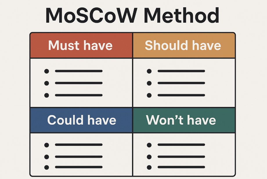 MVP Feature Prioritization: MoSCoW Method